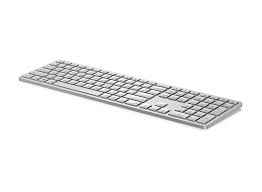 HP 970 Programmable Wireless Keyboard (Silver) - Bluetooth & 2.4 GHz Wireless Multi-Device Connectivity - USB-C Rechargeable Battery - 24 Programmable Keys - Works with Windows & MacOS With Backlight